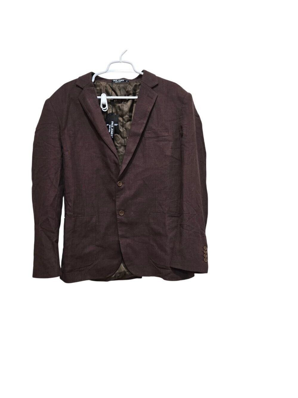 Paul Jones Brown Linen Blend Sport Coat Blazer XL